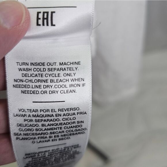 7 For All Mankind White Cotton Button Down Shirt Size XS - Picture 8 of 13